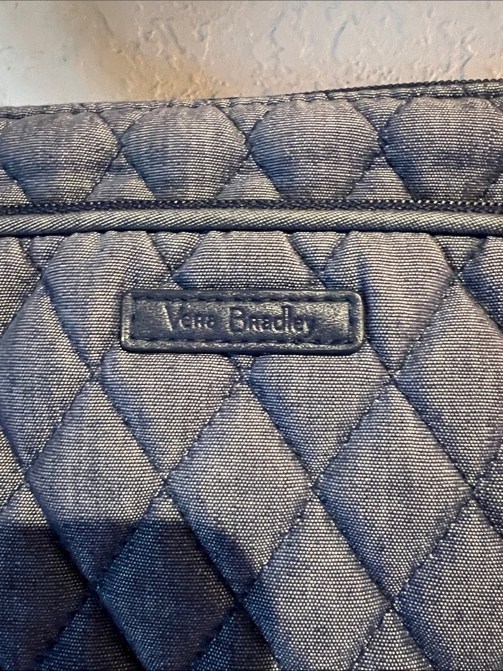 Vera Bradley Little Hipster Quilted Crossbody Shoulder Bag in Navy Denim - Picture 2 of 9